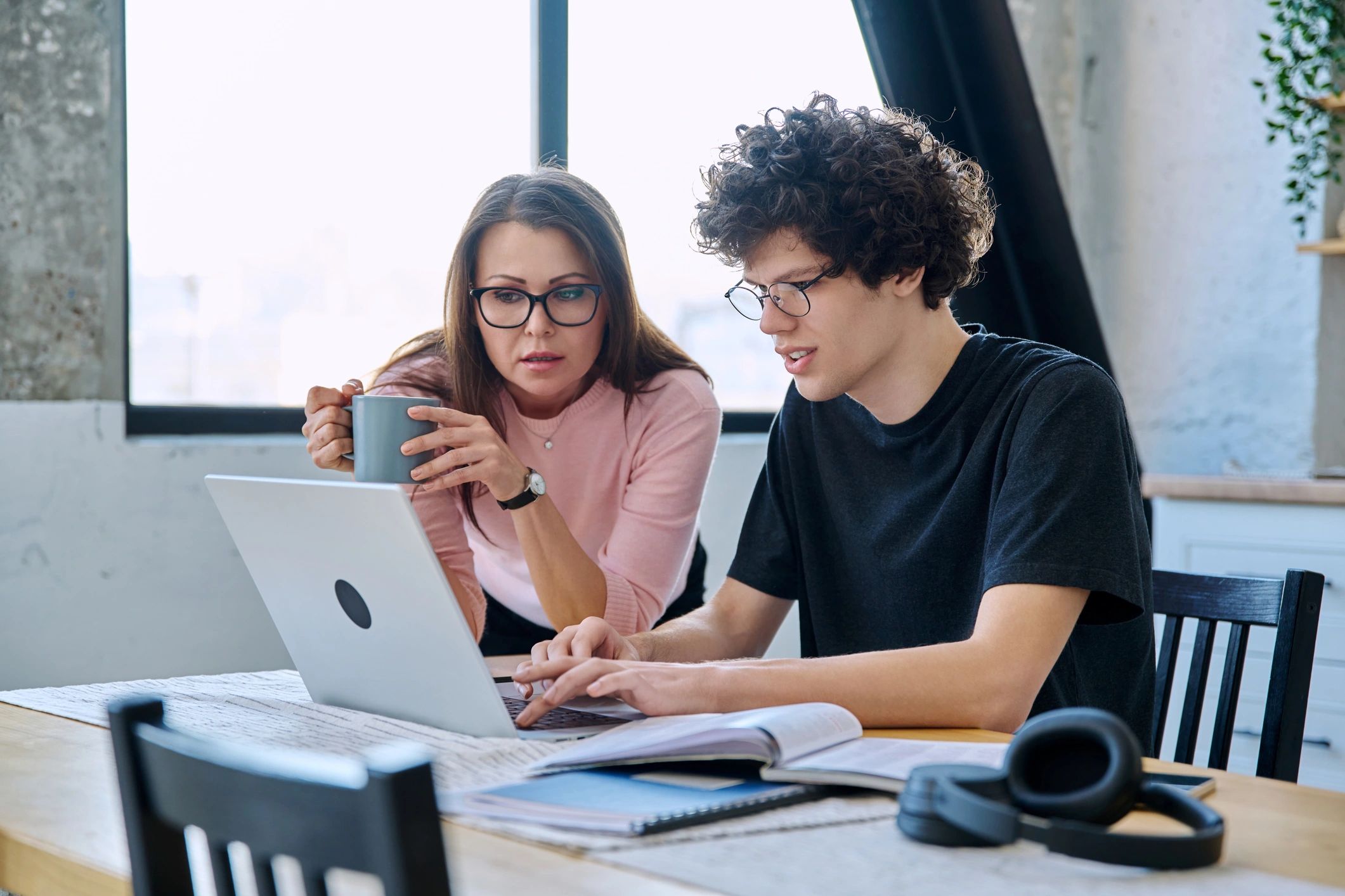 parents and teens learning together